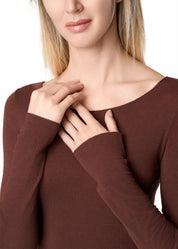 MAGLIA LEGER CON CACHEMIRE