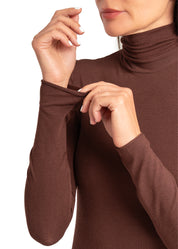 MAGLIA LEGER CON CACHEMIRE COLLO ALTO