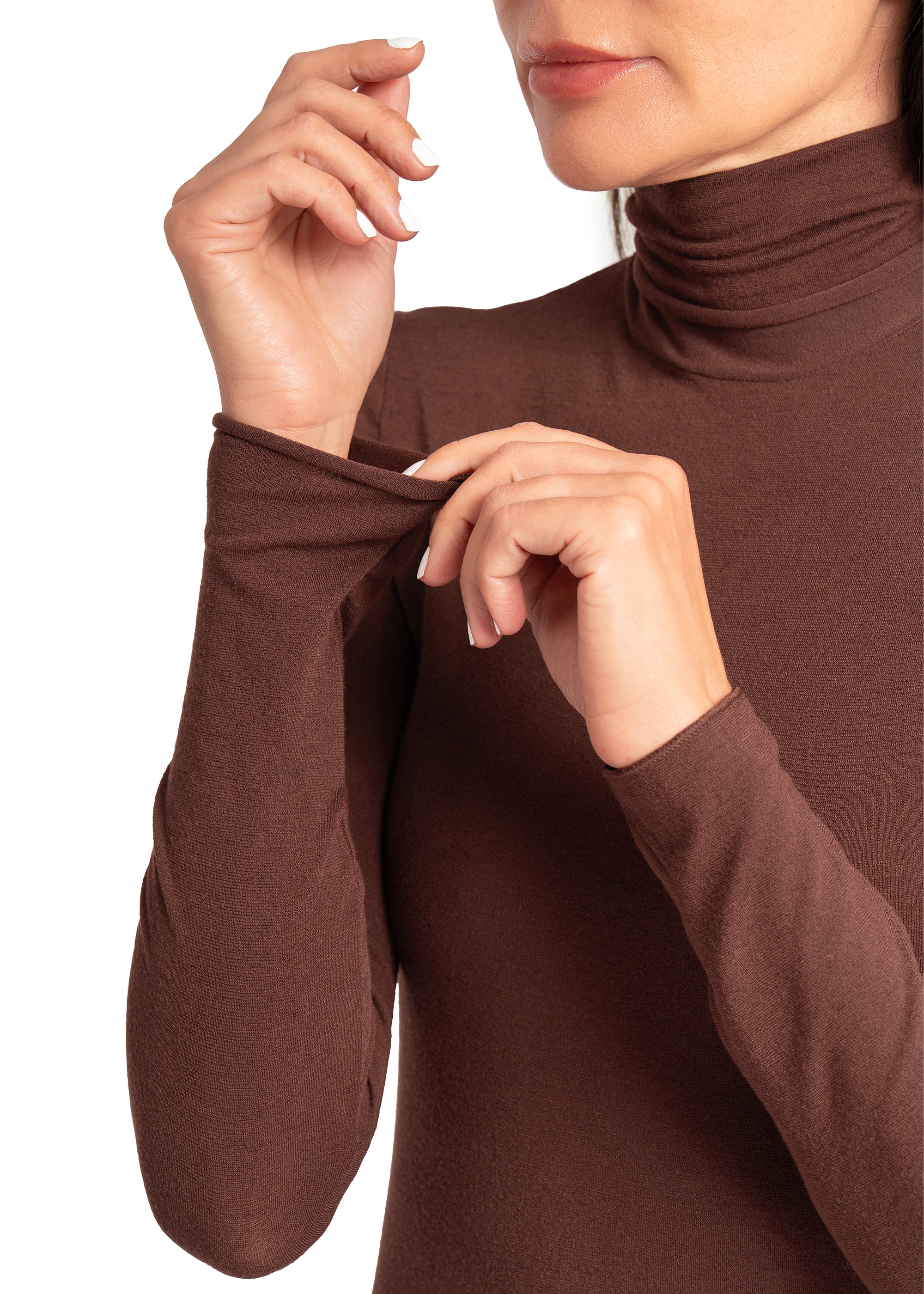 MAGLIA LEGER CON CACHEMIRE COLLO ALTO