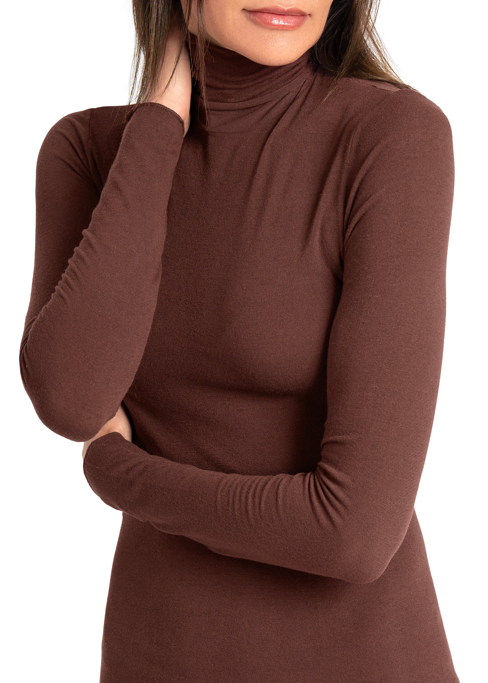 MAGLIA LEGER CON CACHEMIRE COLLO ALTO