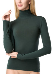 MAGLIA LEGER CON CASHMERE COLLO ALTO