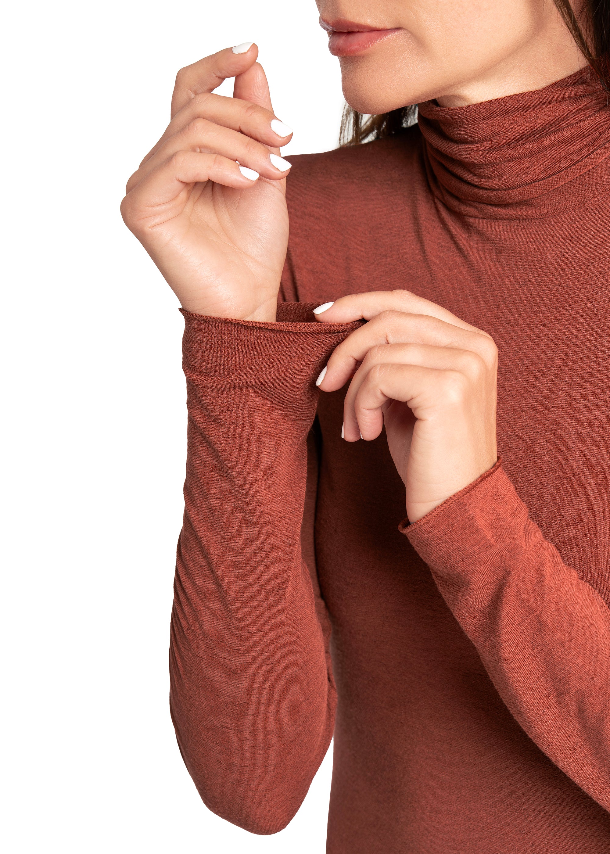 MAGLIA LEGER CON CACHEMIRE COLLO ALTO