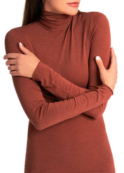 MAGLIA LEGER CON CACHEMIRE COLLO ALTO