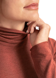 MAGLIA LEGER CON CACHEMIRE COLLO ALTO