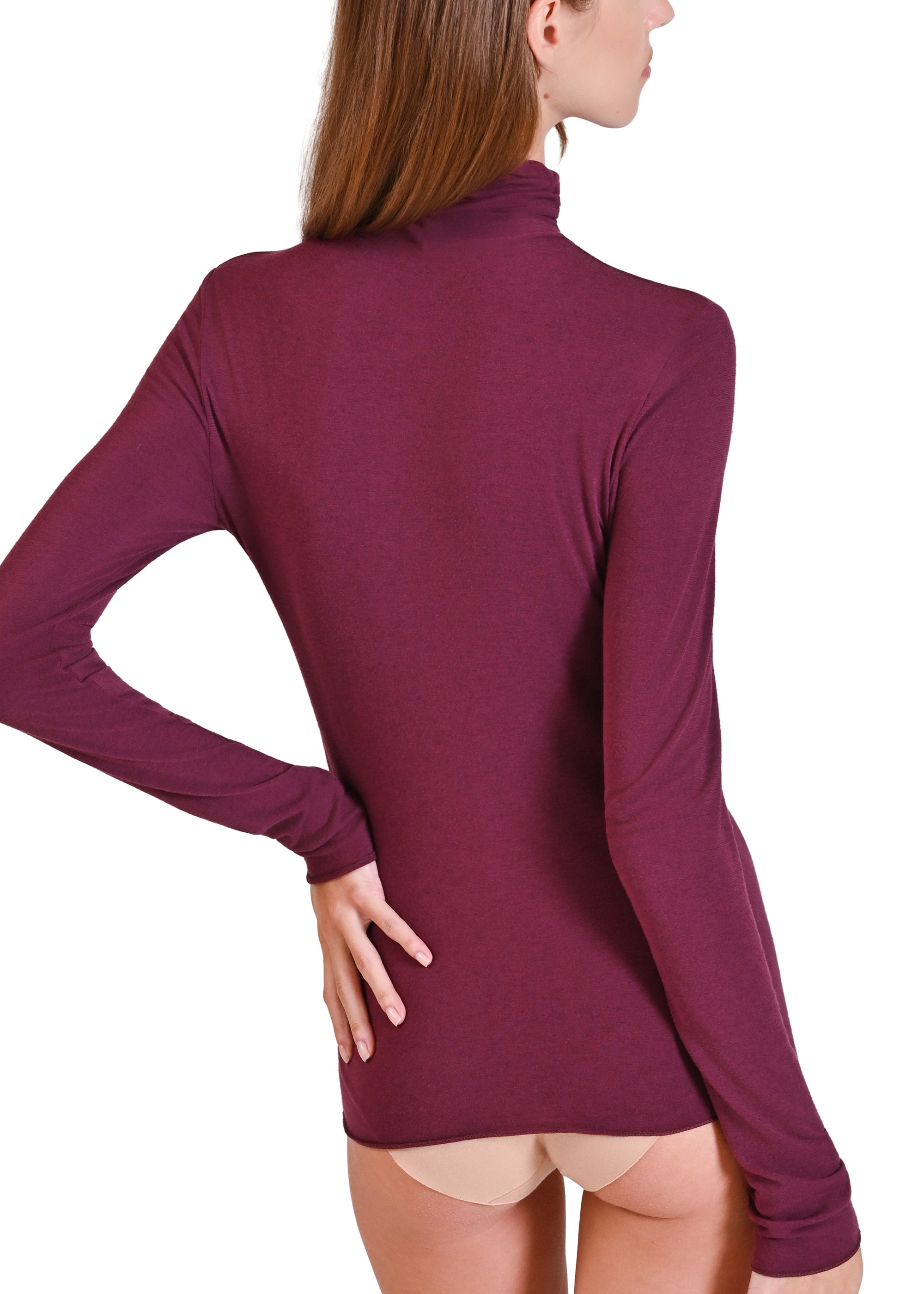 MAGLIA LEGER CON CACHEMIRE COLLO ALTO