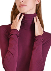 MAGLIA LEGER CON CACHEMIRE COLLO ALTO