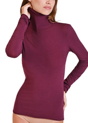 MAGLIA LEGER CON CACHEMIRE COLLO ALTO