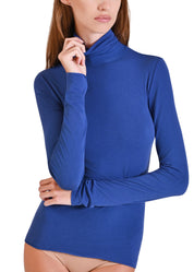 MAGLIA LEGER CON CACHEMIRE COLLO ALTO