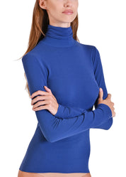 MAGLIA LEGER CON CACHEMIRE COLLO ALTO