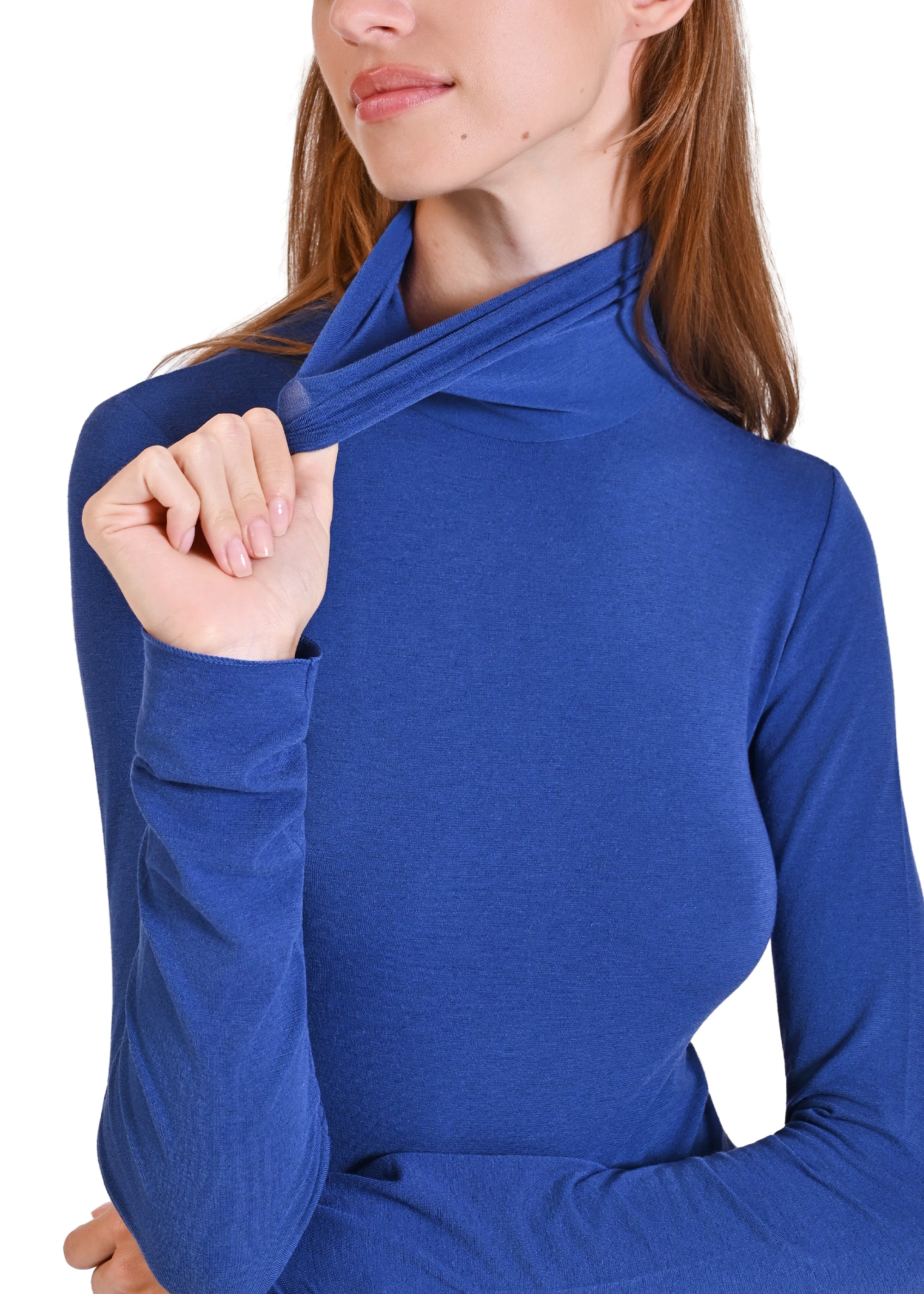 MAGLIA LEGER CON CACHEMIRE COLLO ALTO