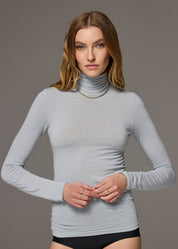 MAGLIA LEGER CON CASHMERE COLLO ALTO