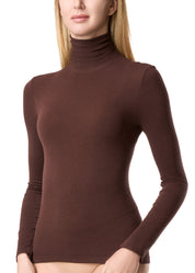 MAGLIA LEGER CON CASHMERE COLLO ALTO