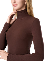 MAGLIA LEGER CON CASHMERE COLLO ALTO