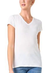 T-SHIRT LEGER CON LINO SCOLLO V