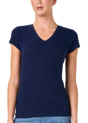 T-SHIRT LEGER CON LINO SCOLLO V