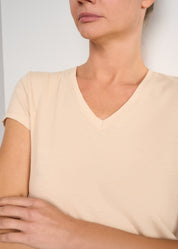 T-SHIRT LEGER CON LINO SCOLLO V