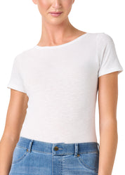 T-SHIRT LEGER CON LINO SCOLLO BARCHETTA