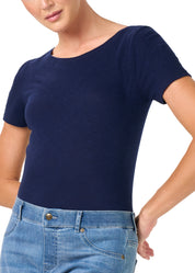 T-SHIRT LEGER CON LINO SCOLLO BARCHETTA