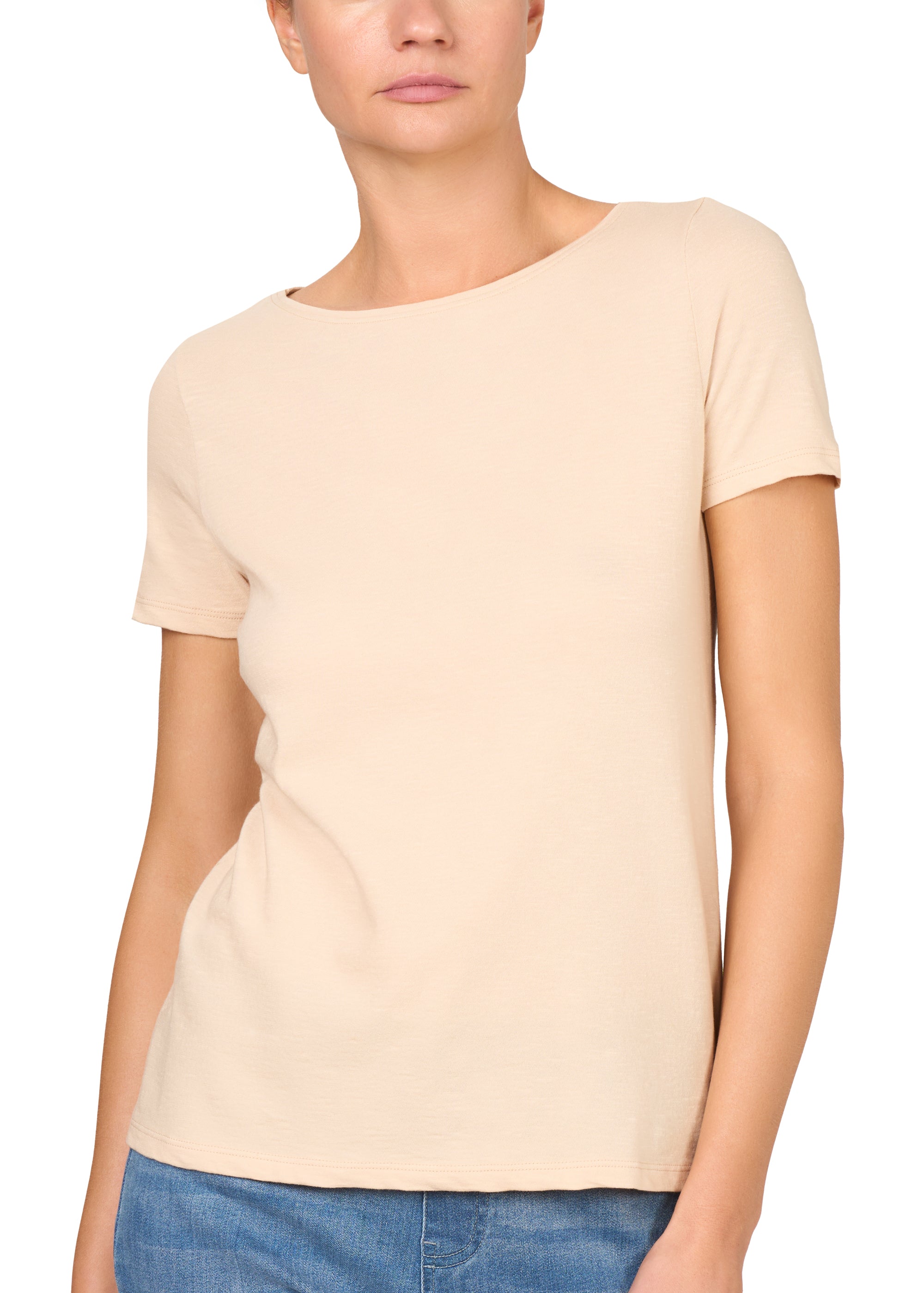 T-SHIRT LEGER CON LINO SCOLLO BARCHETTA