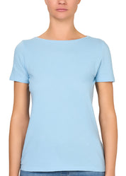 T-SHIRT LEGER CON LINO SCOLLO BARCHETTA