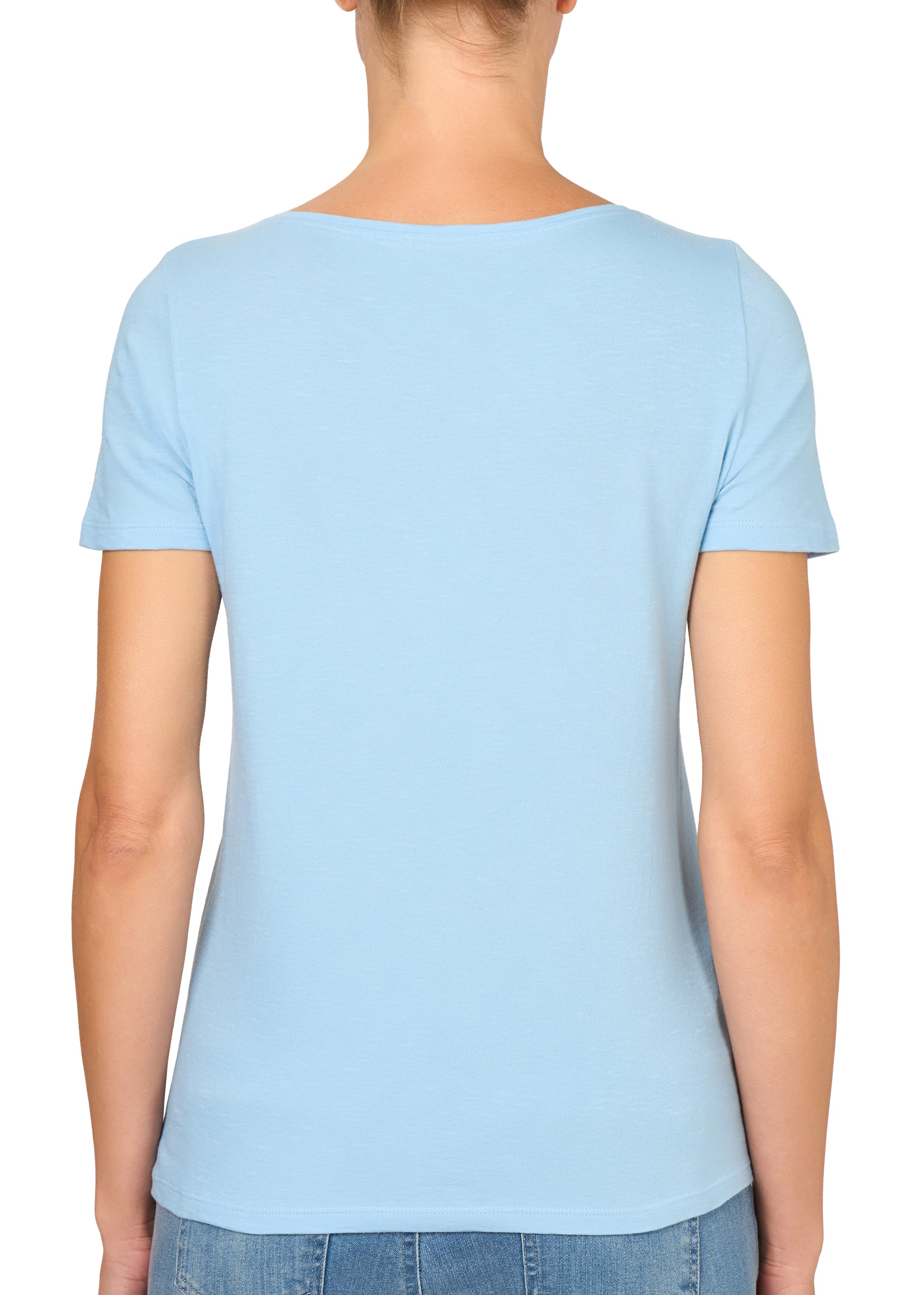 T-SHIRT LEGER CON LINO SCOLLO BARCHETTA