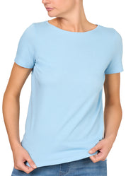 T-SHIRT LEGER CON LINO SCOLLO BARCHETTA