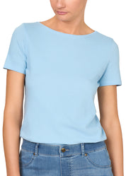 T-SHIRT LEGER CON LINO SCOLLO BARCHETTA