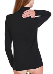 MAGLIA MODAL E SETA COLLO ALTO