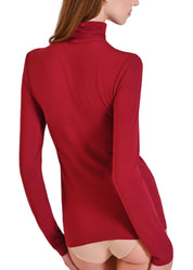 MAGLIA MODAL E SETA COLLO ALTO