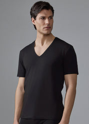 T-SHIRT MAN SCOLLO V ELASTICIZZATO
