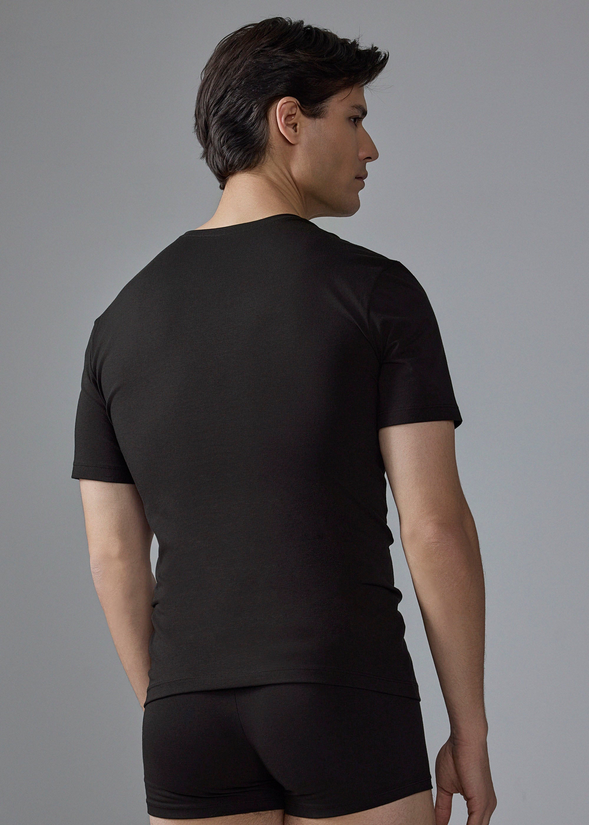 T-SHIRT MAN SCOLLO V ELASTICIZZATO