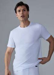 T-SHIRT MAN GIROCOLLO ELASTICIZZATO