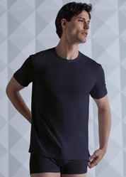 T-SHIRT MAN GIROCOLLO ELASTICIZZATO