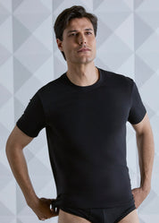 T-SHIRT MAN GIROCOLLO ELASTICIZZATO