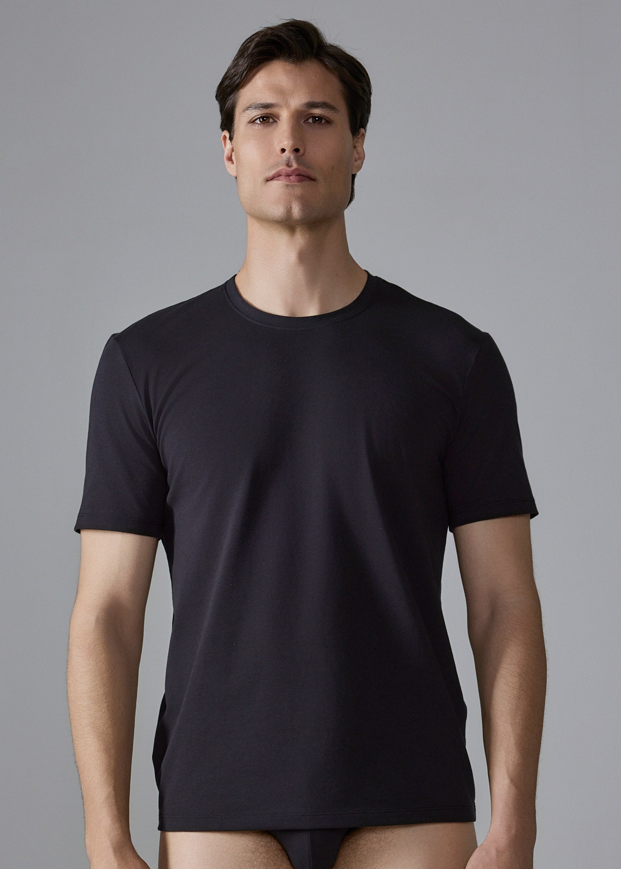 T-SHIRT MAN GIROCOLLO ELASTICIZZATO