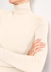 MAGLIA LEGER CON CACHEMIRE COLLO ALTO