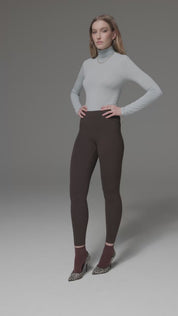 MAGLIA LEGER CON CASHMERE COLLO ALTO